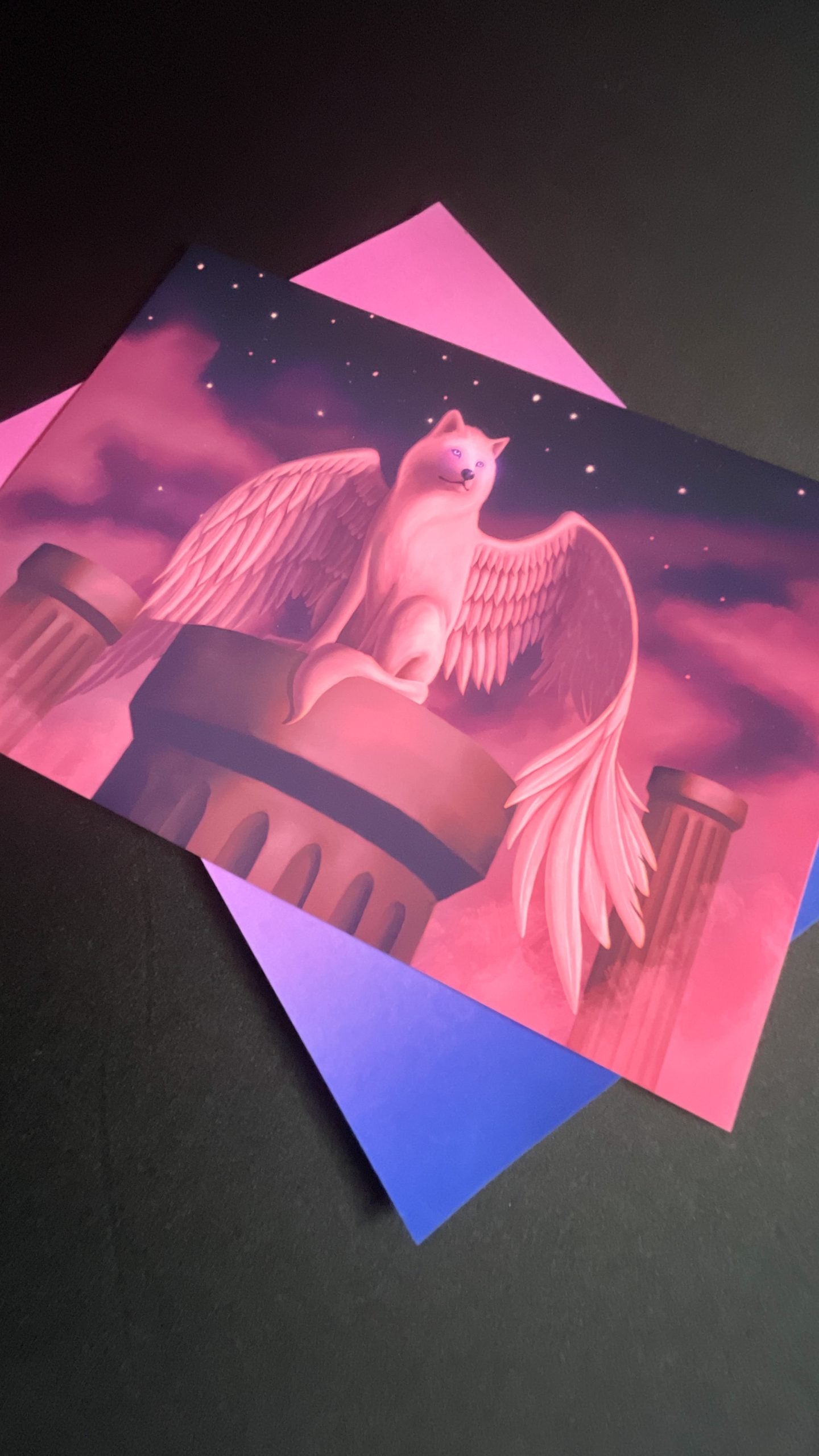 Ethereal Guardian Art Print Shadowolf Art