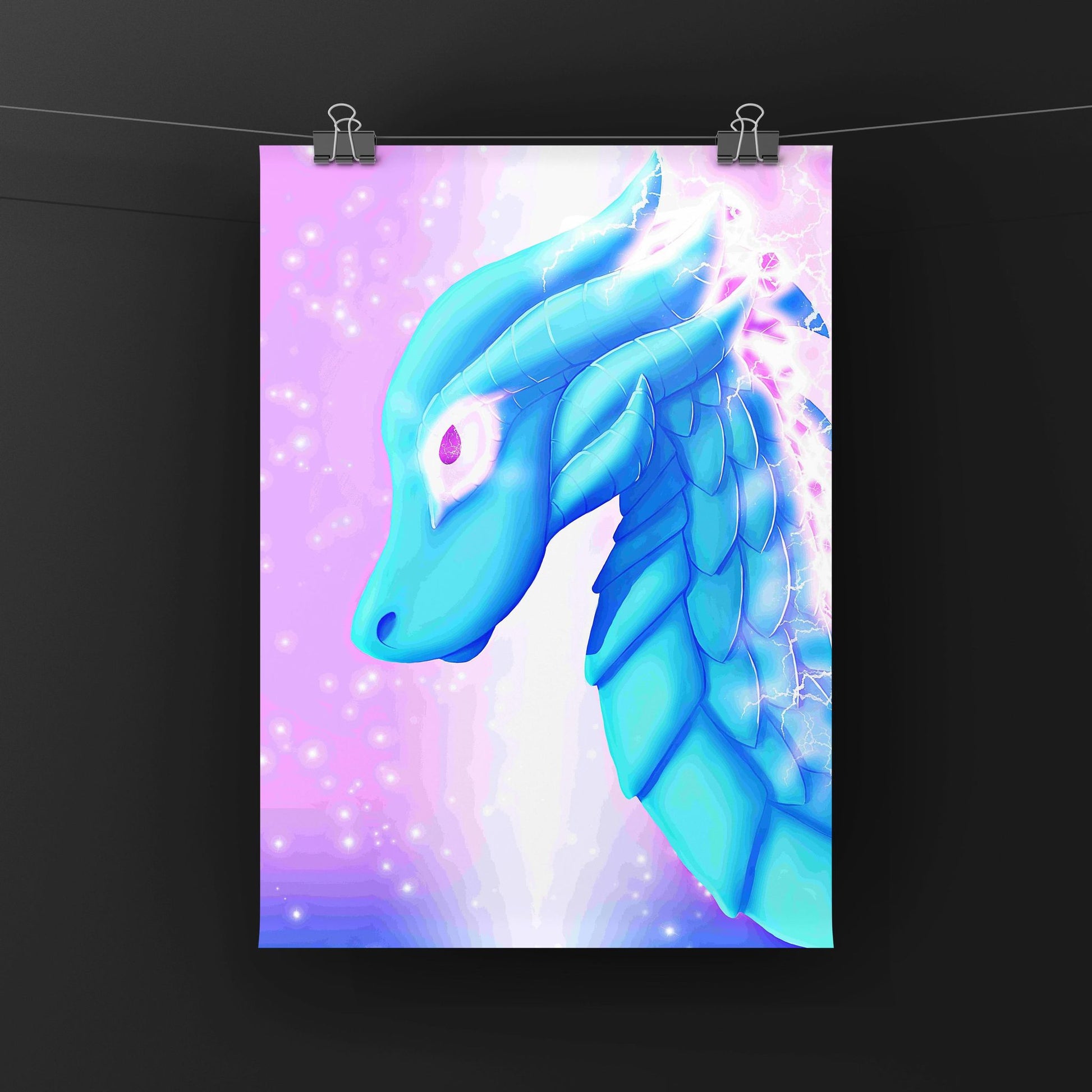 Crystal Dragon Art Print Shadowolf Art