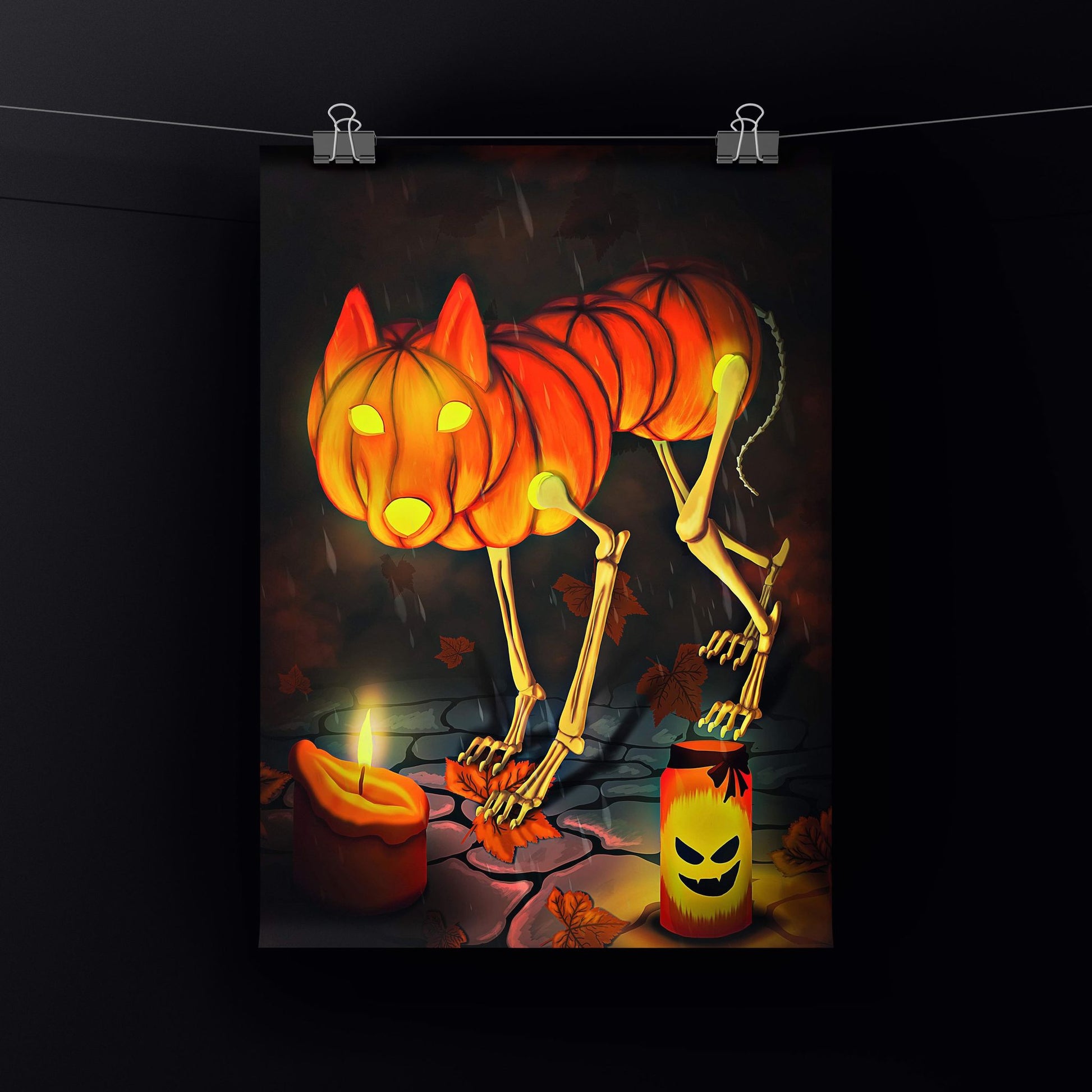 The Huskapump Art Print Shadowolf Art