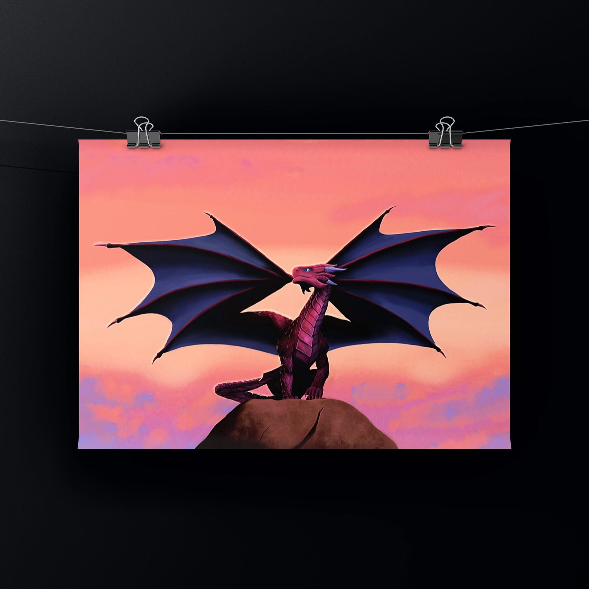 Dragons Dawn Art Print Shadowolf Art