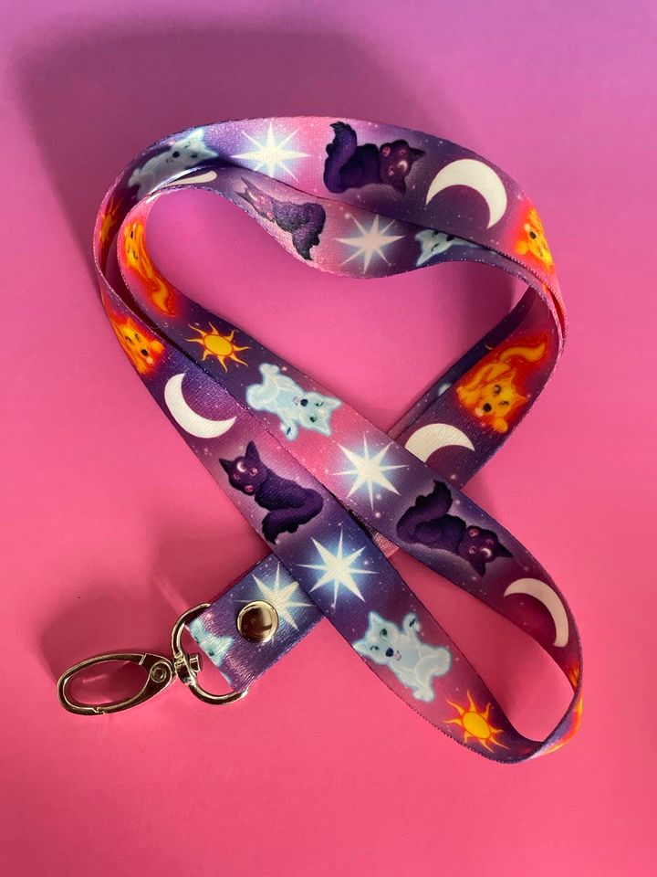 Cute Wolves Lanyard