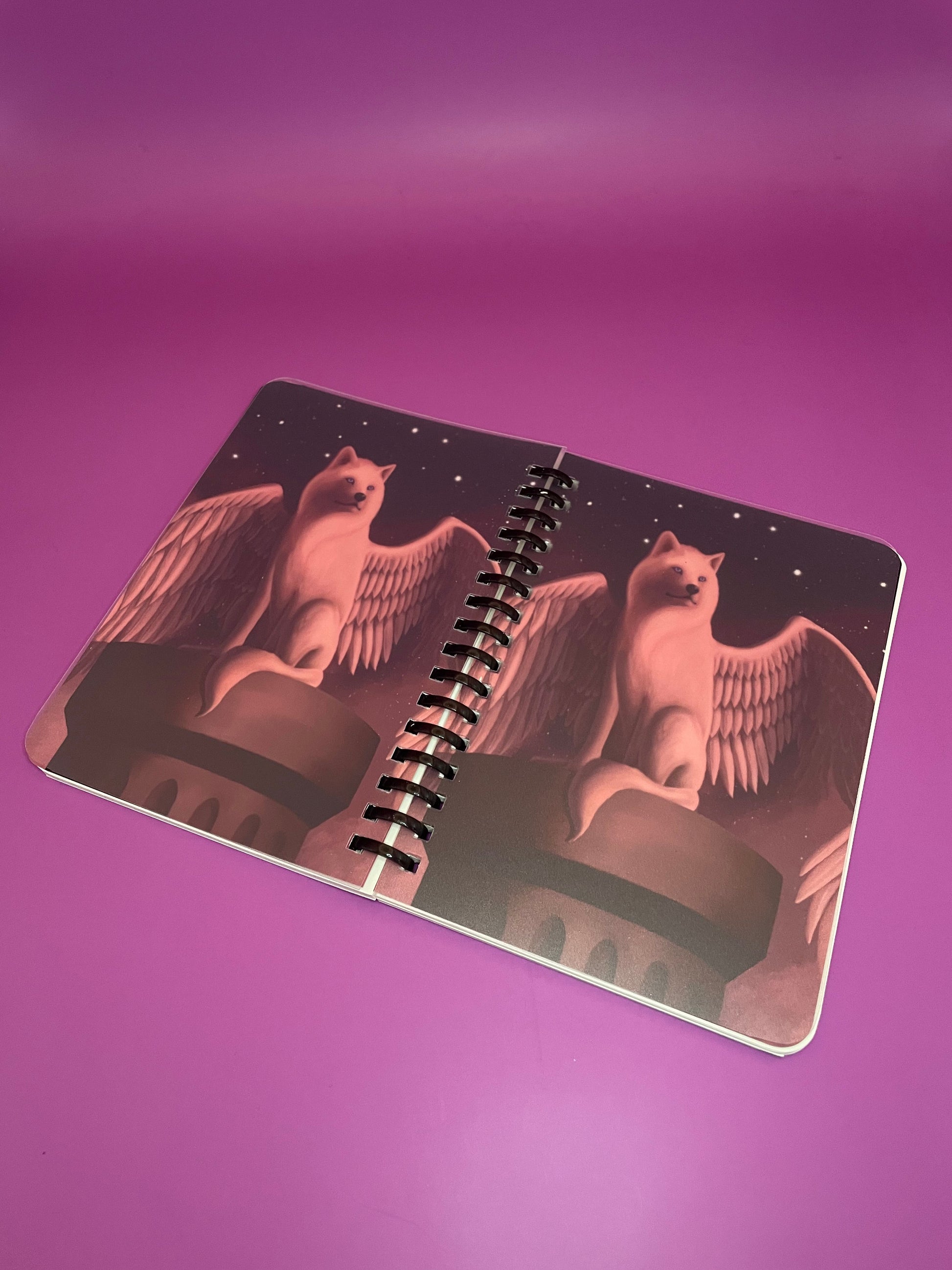Ethereal Guardian Soft Ring Notebook Shadowolf Art
