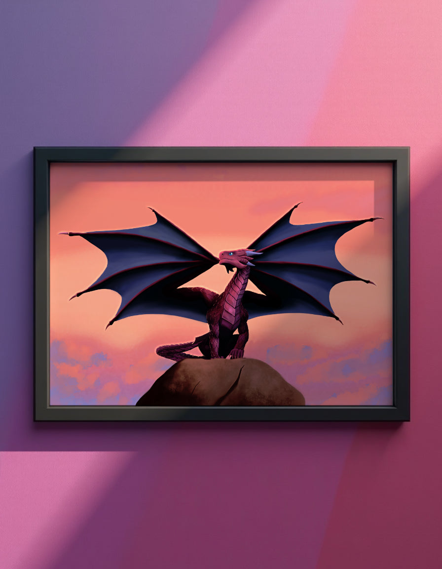 Dragons Dawn Art Print Shadowolf Art