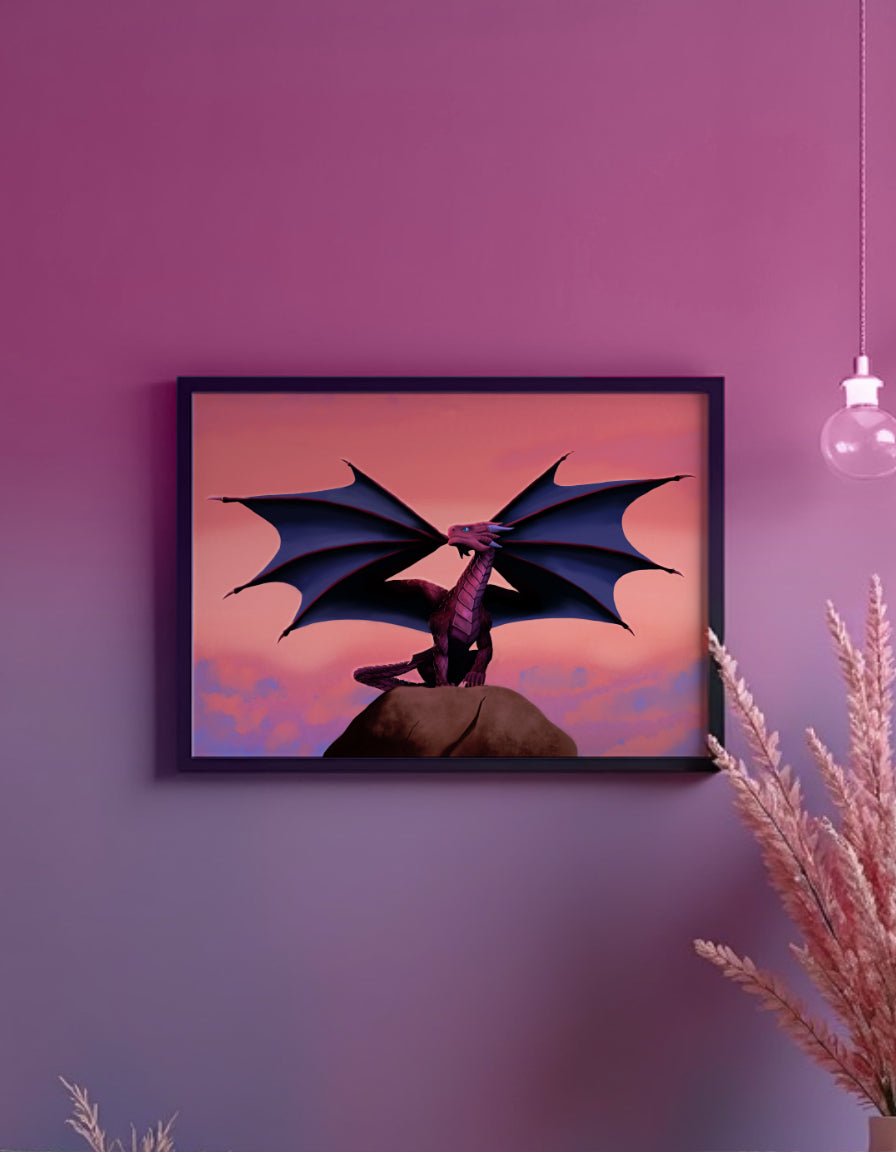 Dragons Dawn Art Print Shadowolf Art
