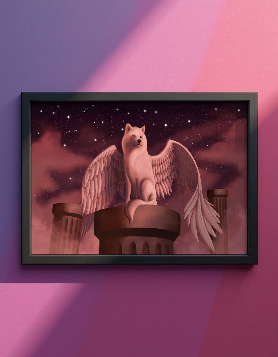 Ethereal Guardian Art Print Shadowolf Art