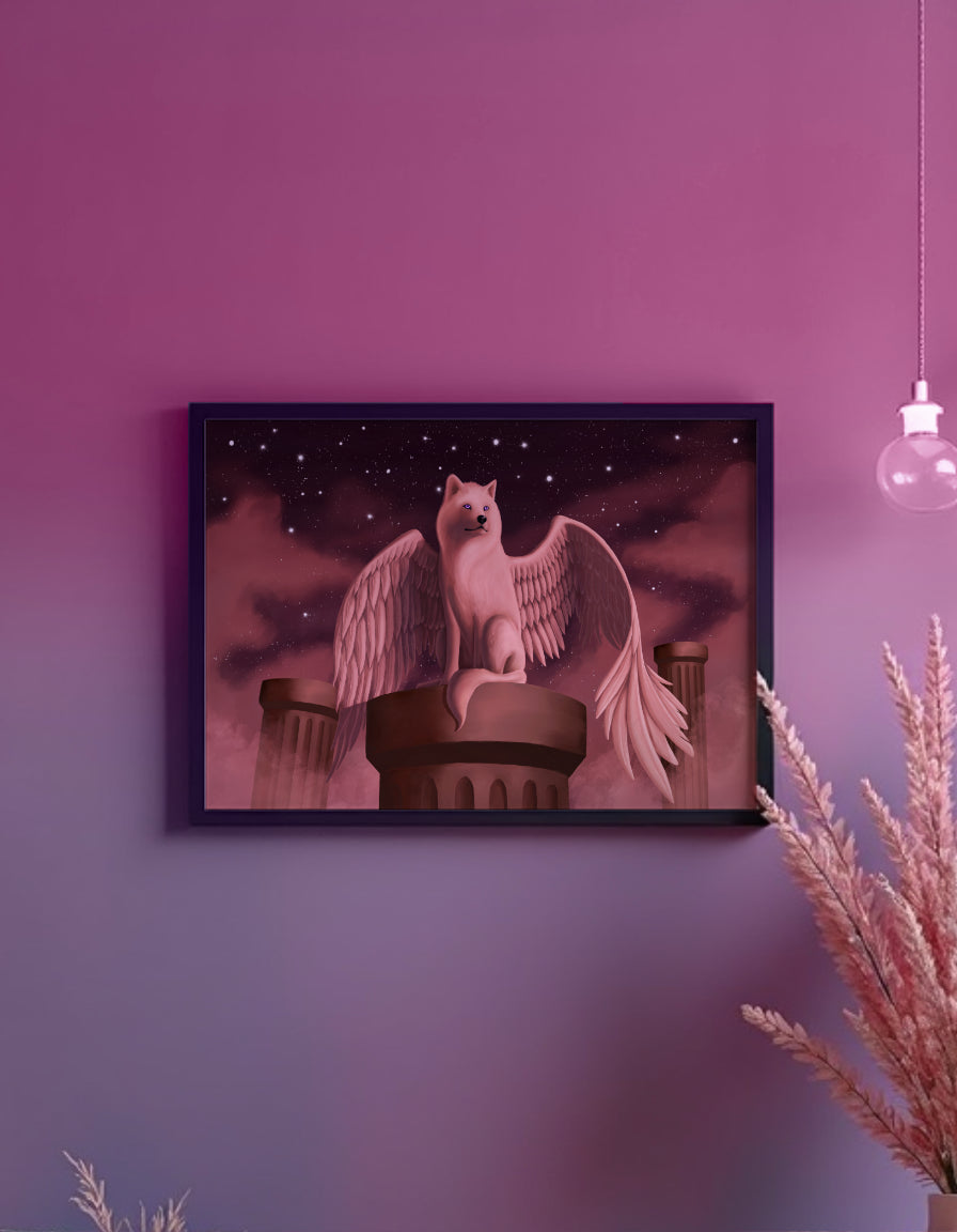 Ethereal Guardian Art Print Shadowolf Art