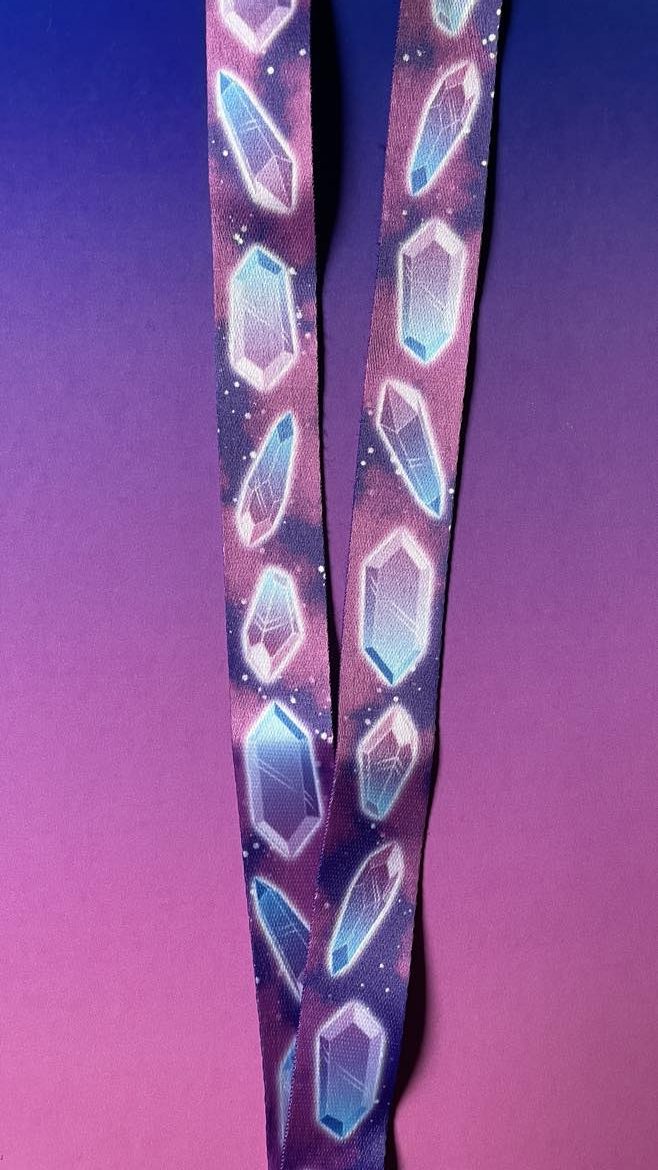 Crystals Lanyard Shadowolf Art