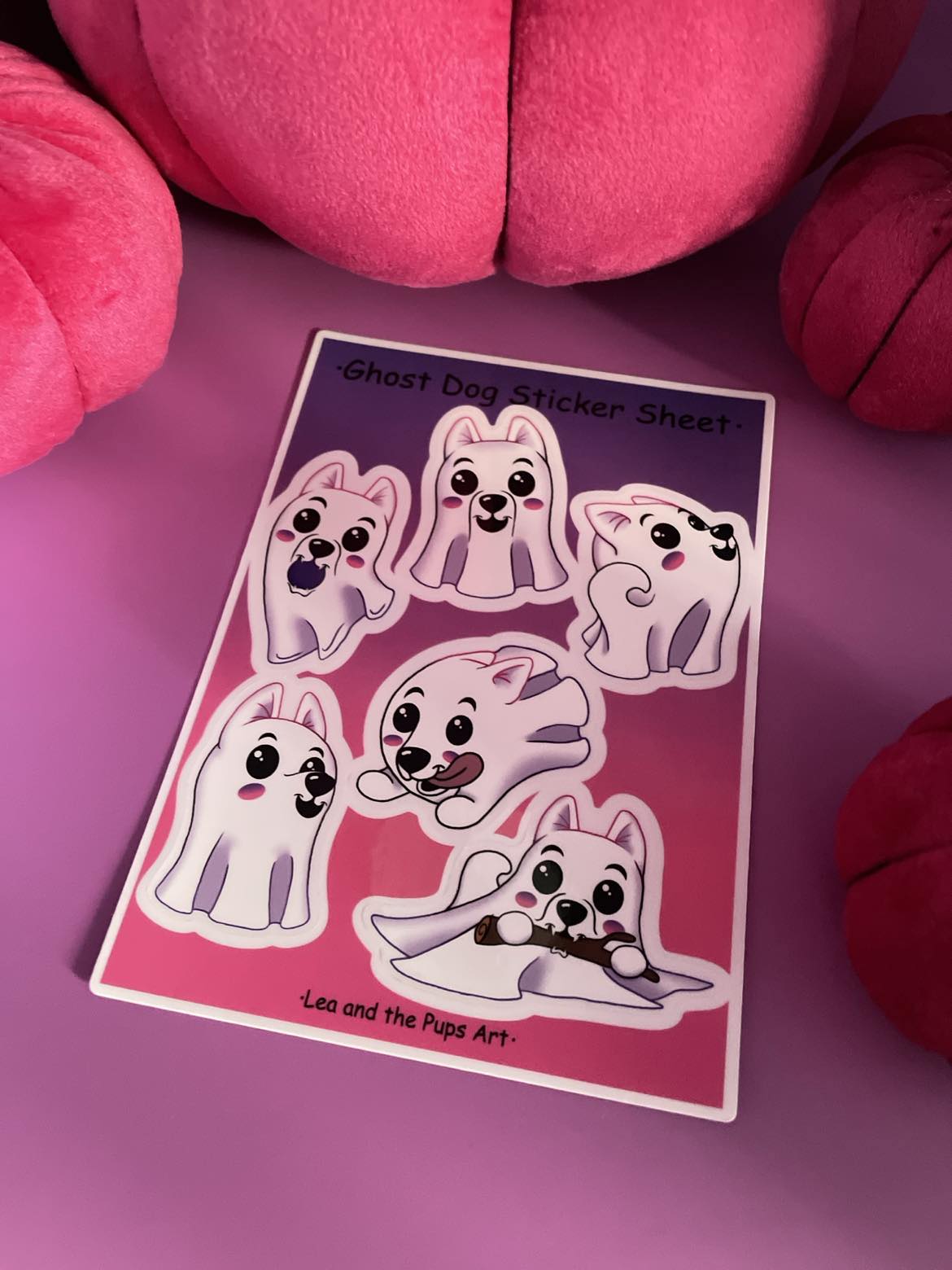 Ghost Pups Sticker Sheet image 0