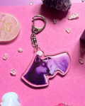 Two Wolves - Wolf Keychain Shadowolf Art