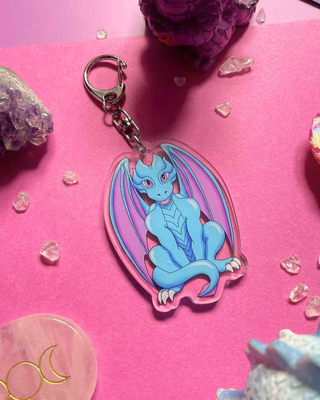 Cute Dragon - Dragon Keychain Shadowolf Art