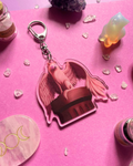 Ethereal Guardian - Wolf Keychain Shadowolf Art
