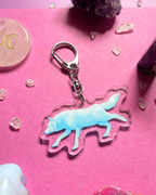 Wolf Runner - Wolf Keychain Shadowolf Art