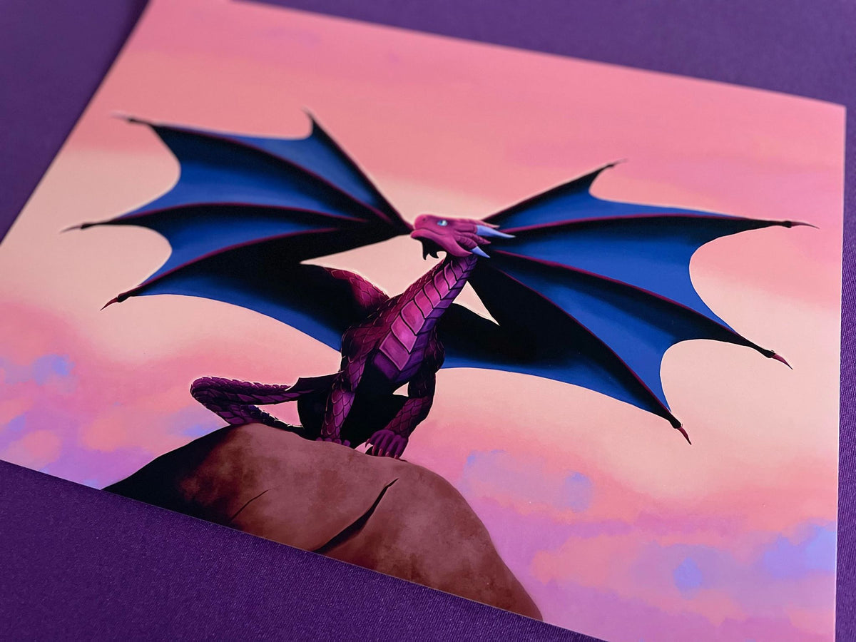 Dragons Dawn Art Print Shadowolf Art