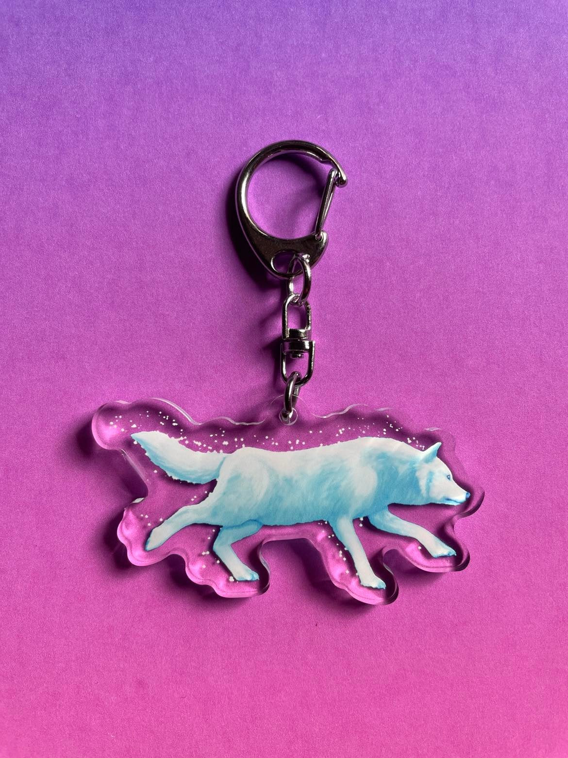 Wolf Runner Charm / Keyring