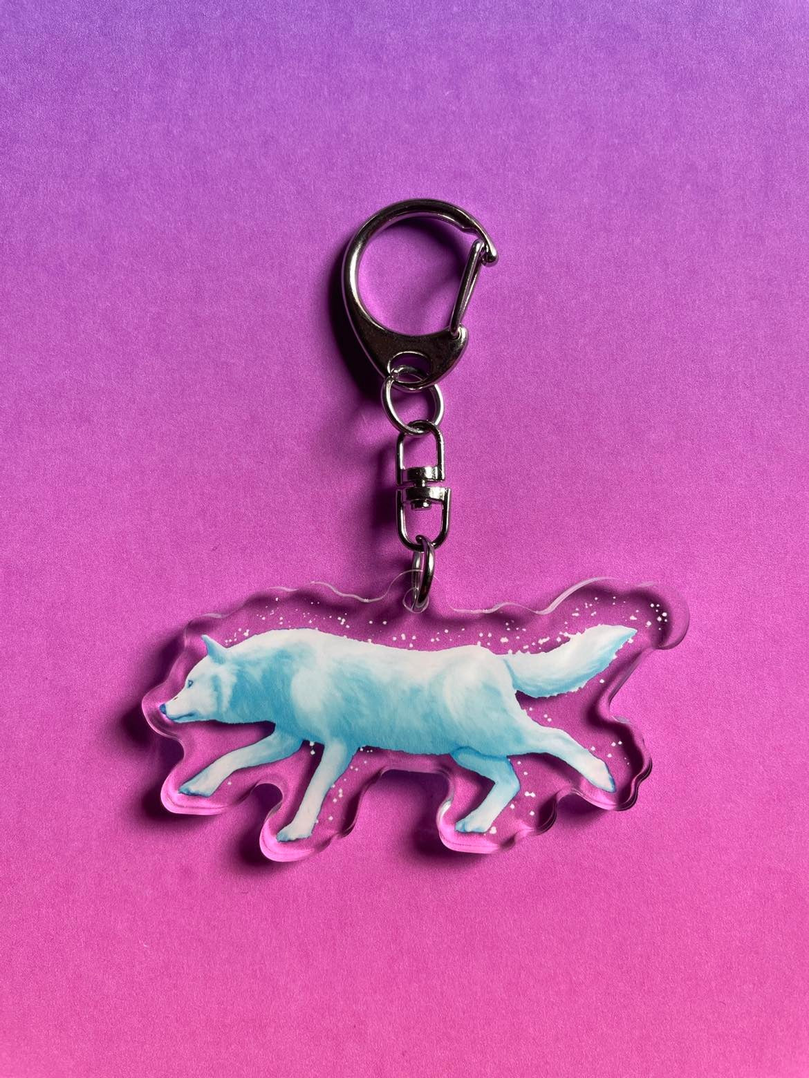 Wolf Runner Charm / Keyring