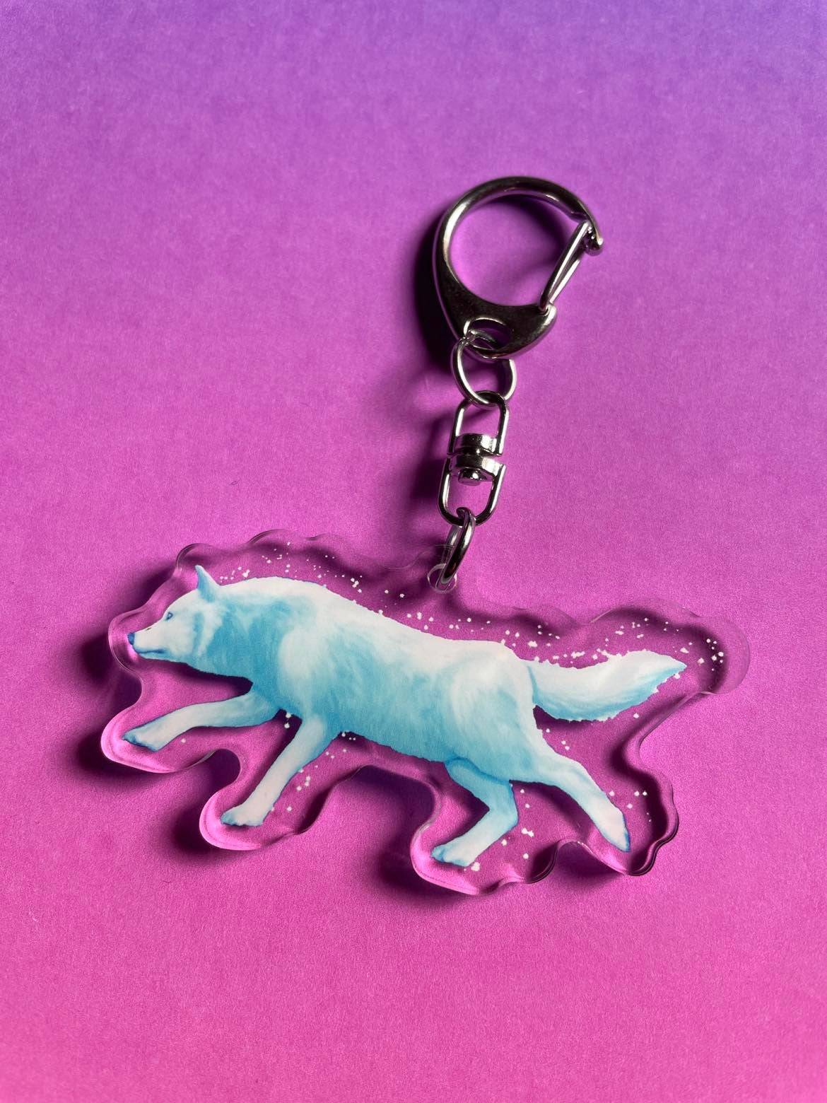 Wolf Runner Charm / Keyring