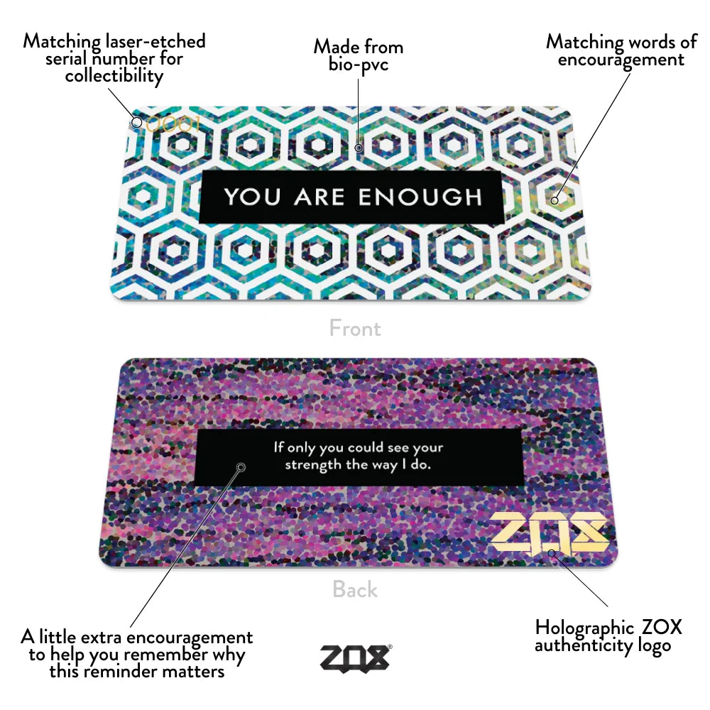 You Are Enough - Zox Wristband (Medium) Shadowolf Art