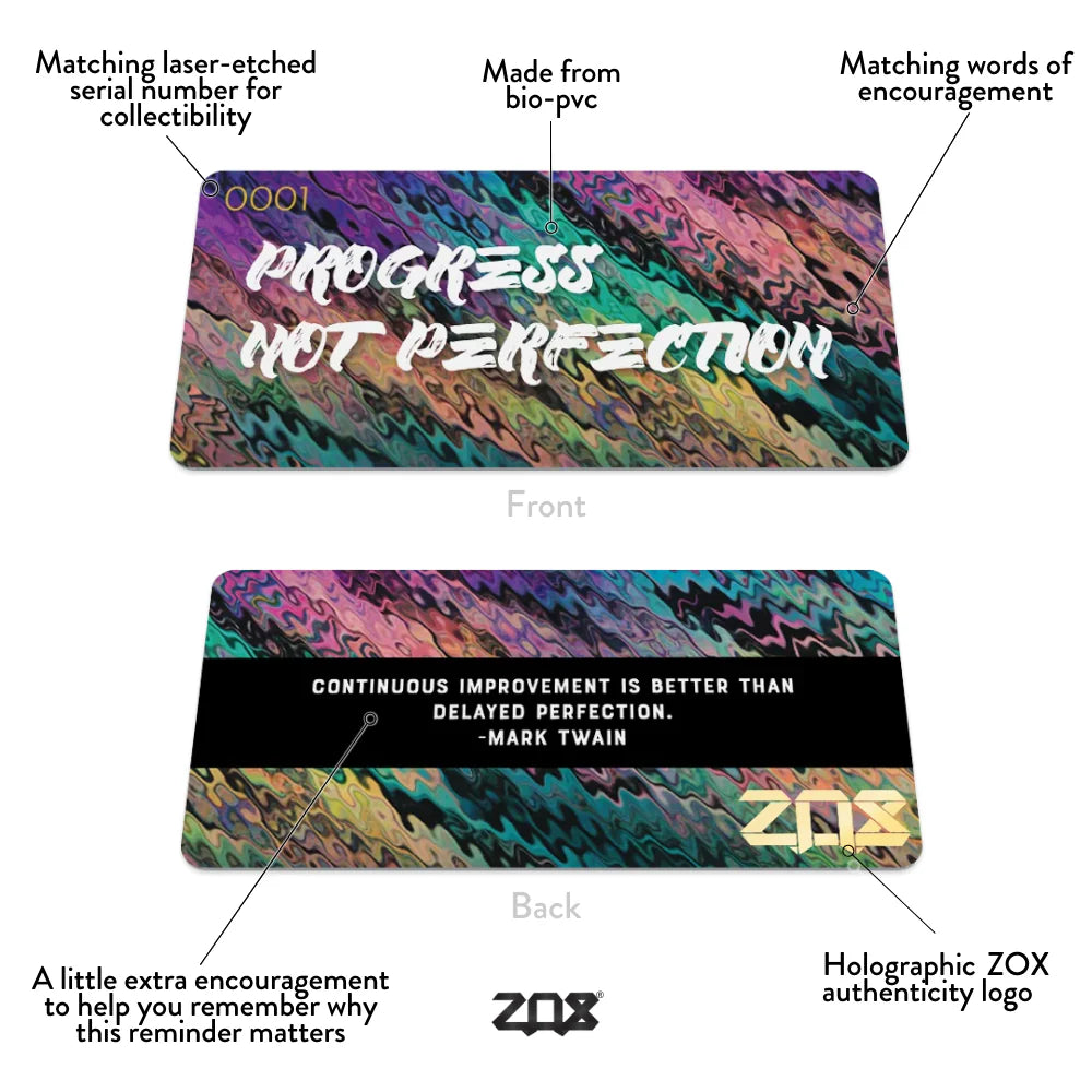 Progress Not Perfection - Zox Wristband (Medium)