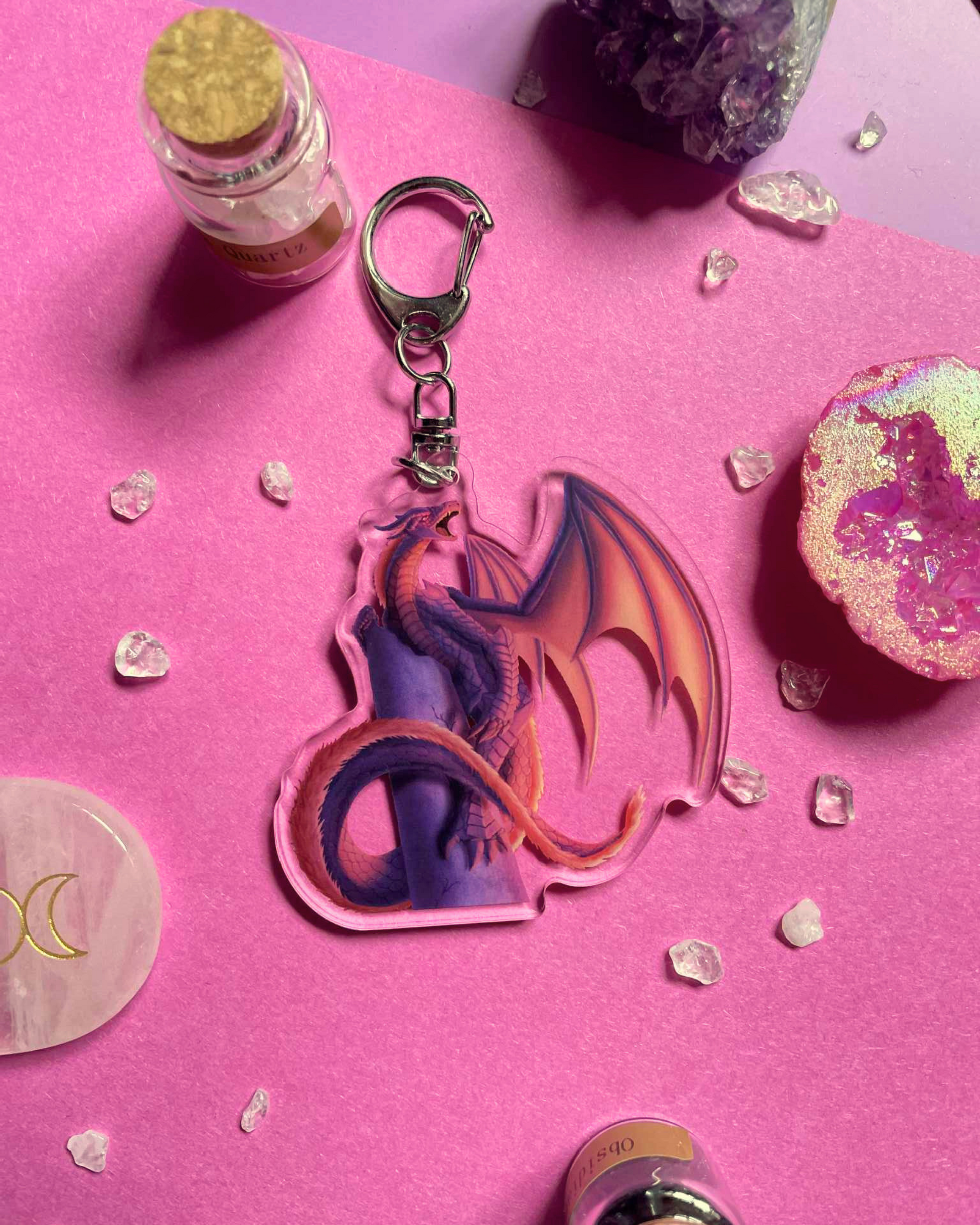 Skybound - Dragon Keychain Shadowolf Art