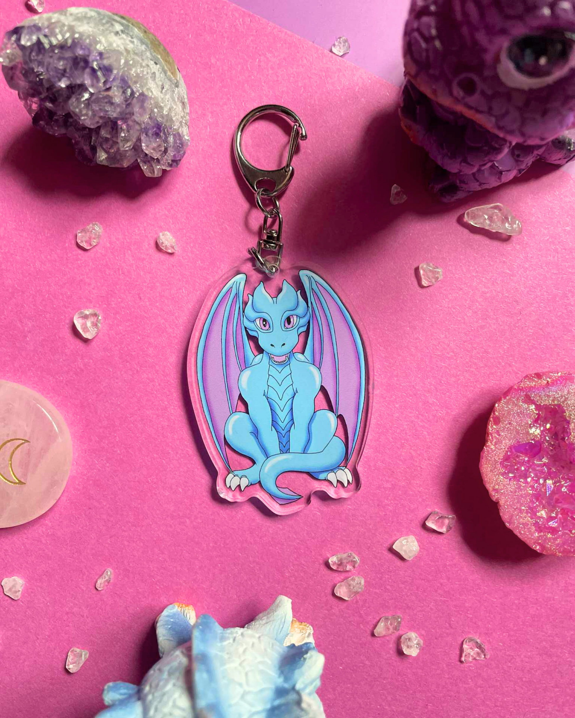 Cute Dragon - Dragon Keychain Shadowolf Art
