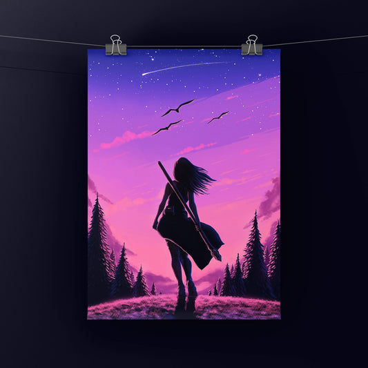 Luna Dreaming Art Print