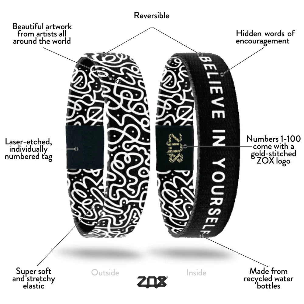 Believe In Yourself - Zox Wristband (Medium)