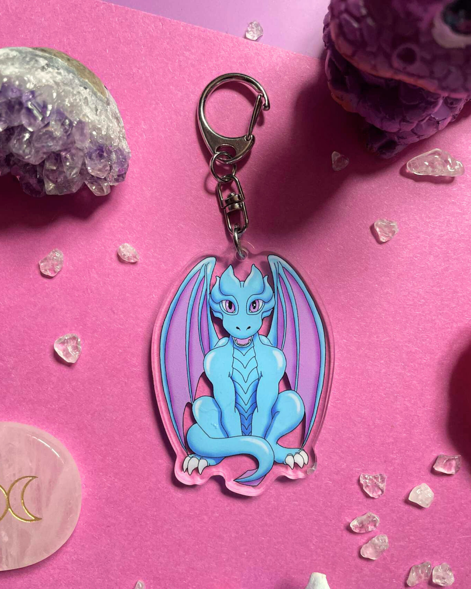 Cute Dragon - Dragon Keychain Shadowolf Art