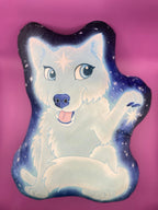 Cute Star Wolf Pillow Shadowolf Art