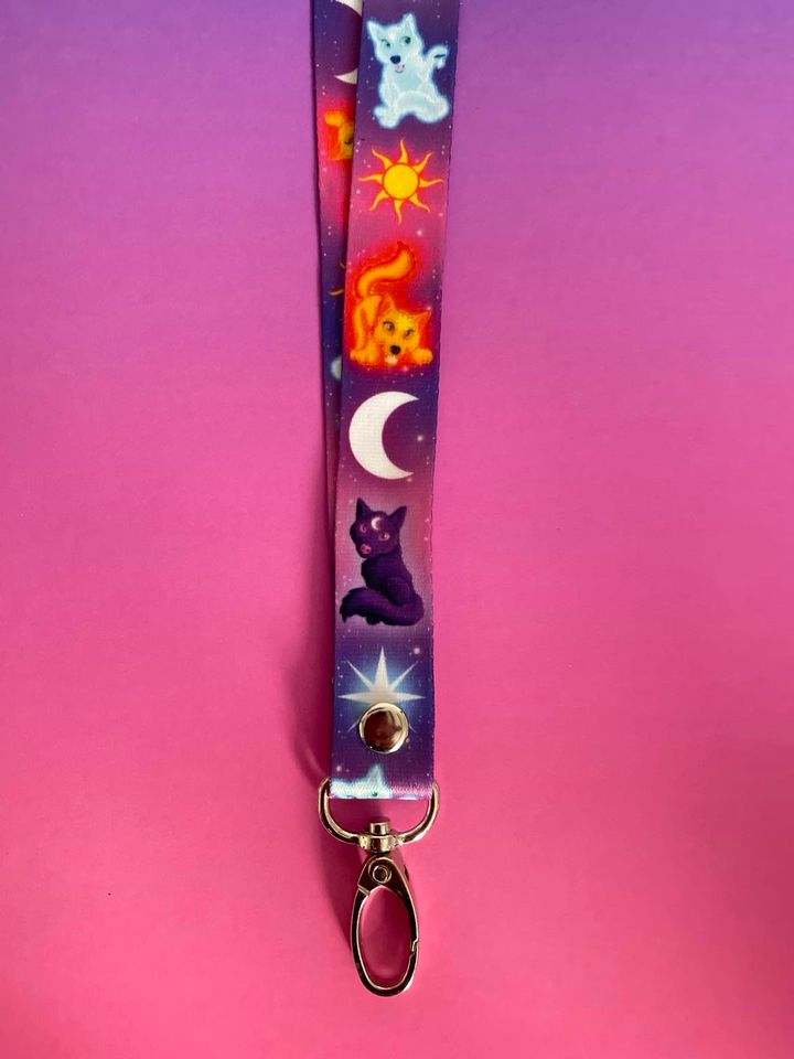 Cute Wolves Lanyard Shadowolf Art