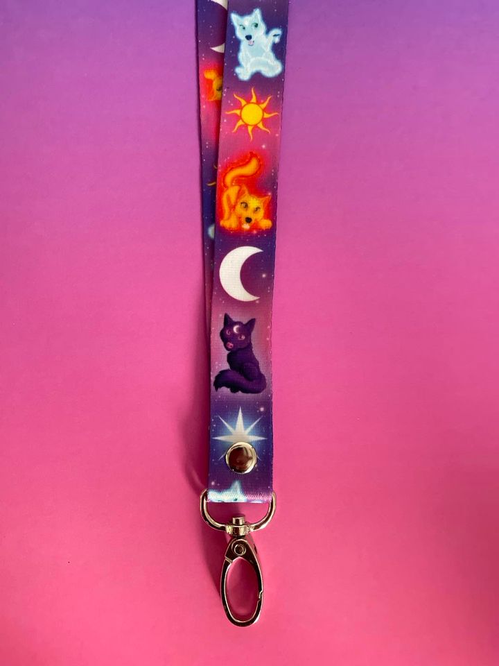 Cute Wolves Lanyard