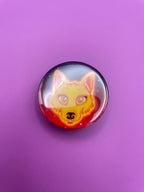 Cute Wolf Faces Badge Pack Shadowolf Art