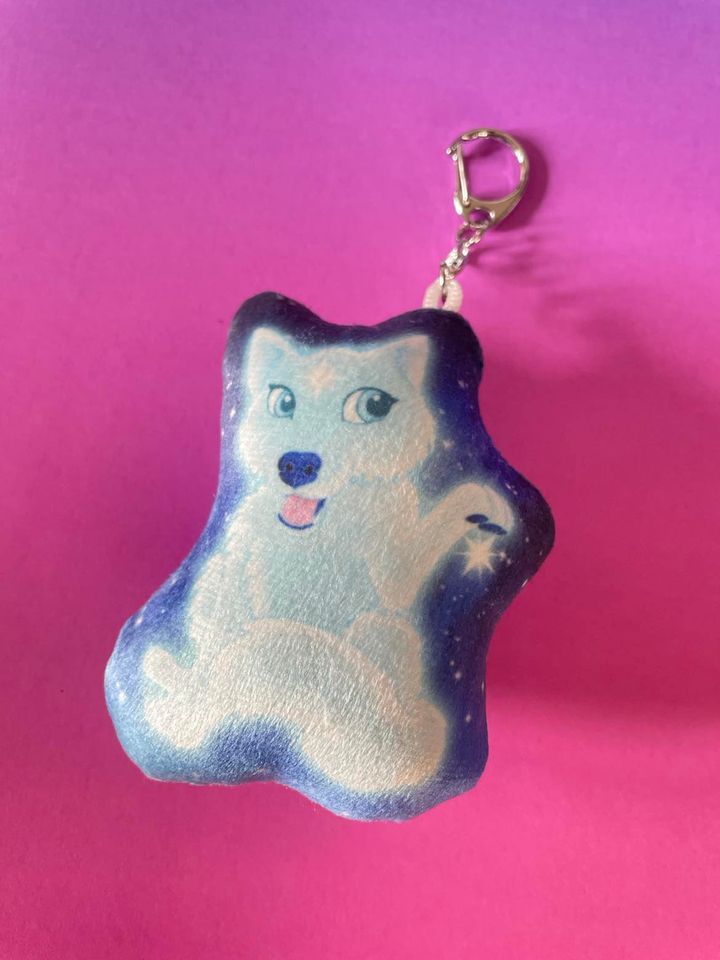 Cute Star Wolf Pillow Charm/Keyring