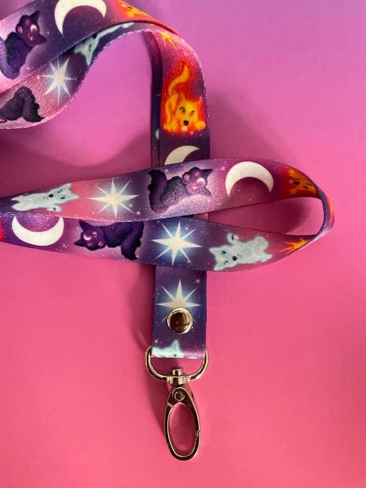 Cute Wolves Lanyard