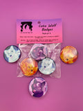 Cute Wolf Badge Pack Shadowolf Art
