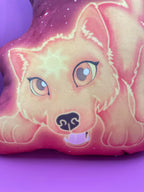 Cute Solar Wolf Pillow Shadowolf Art