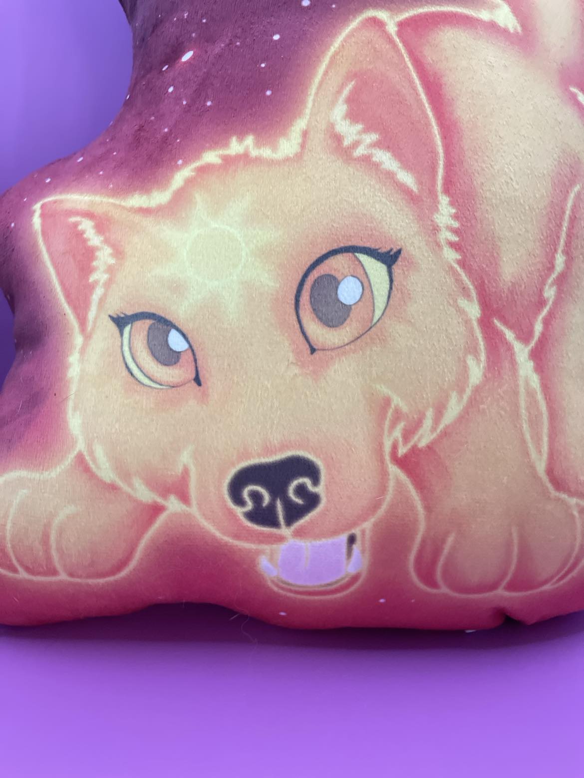 Cute Solar Wolf Pillow