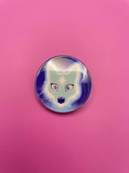 Cute Wolf Faces Badge Pack Shadowolf Art