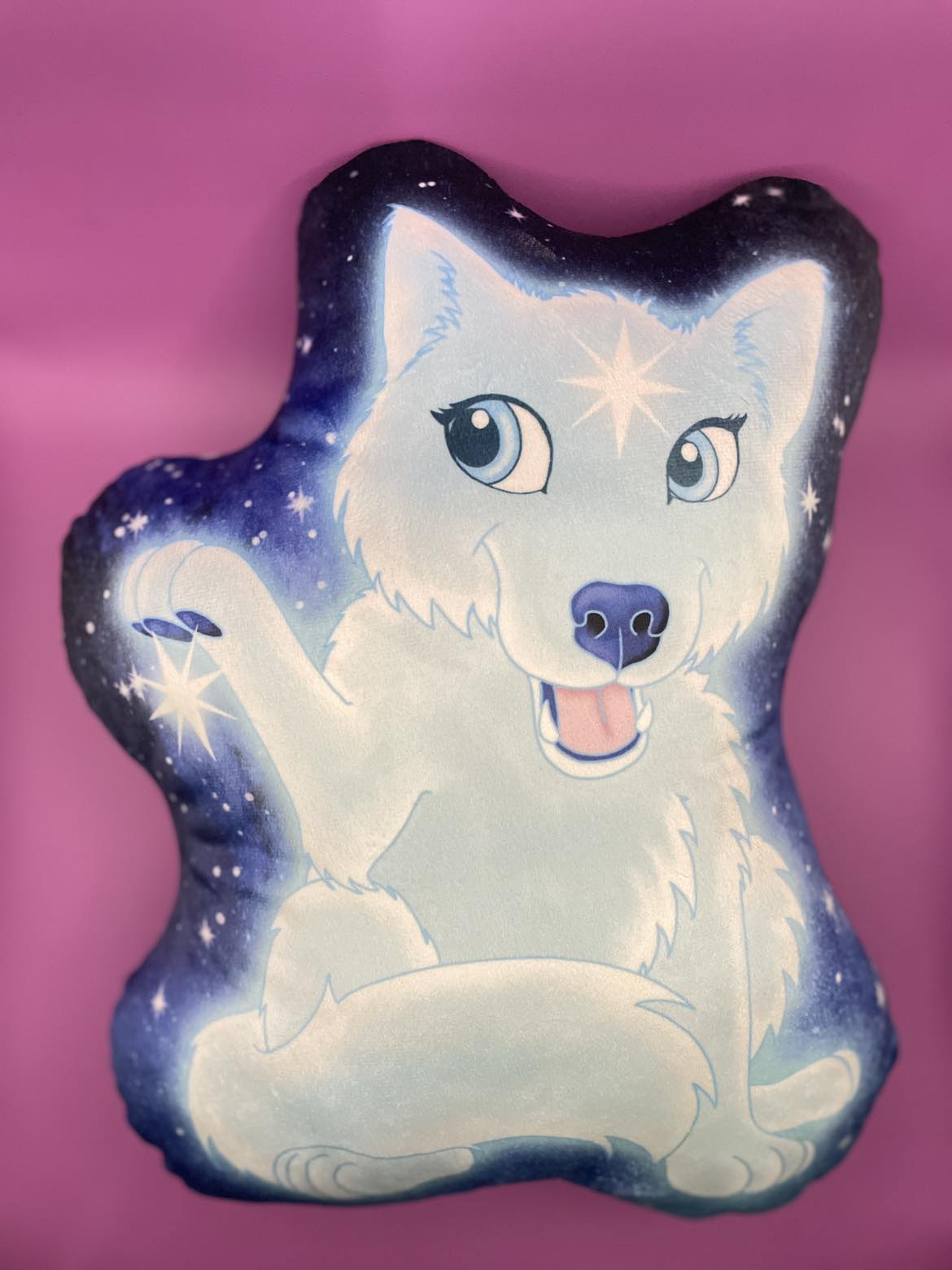 Cute Star Wolf Pillow