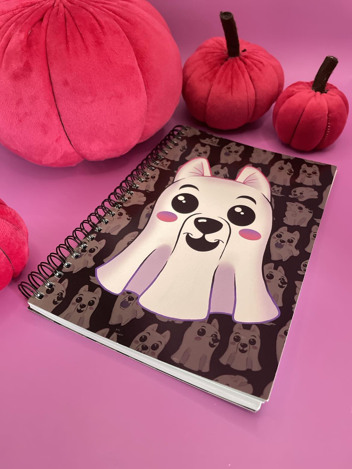 Ghost Pup Notebook Shadowolf Art
