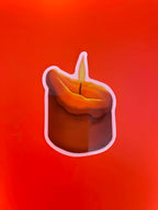 Halloween Candle Sticker Shadowolf Art