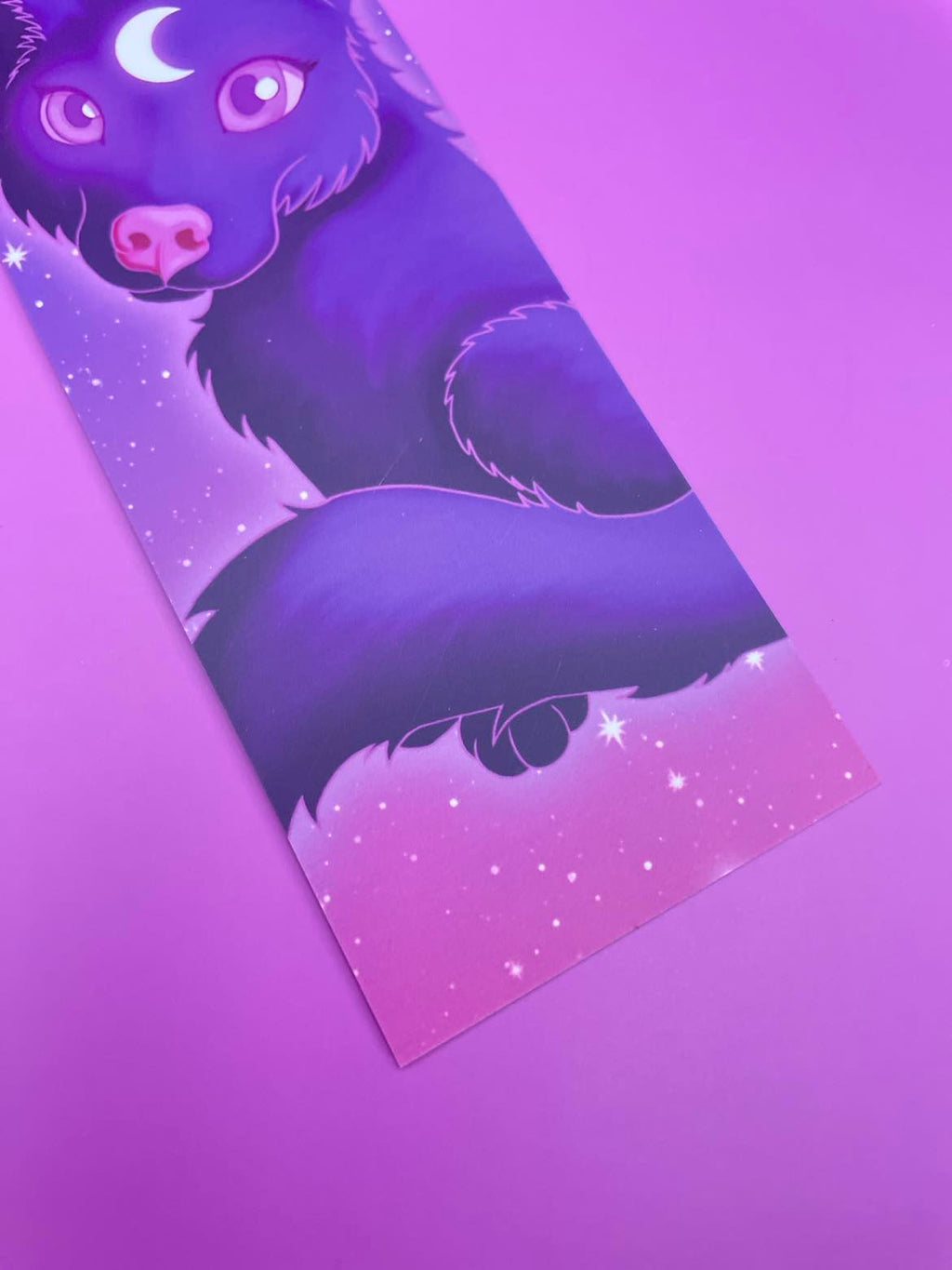 Cute Lunar Wolf Bookmark Shadowolf Art