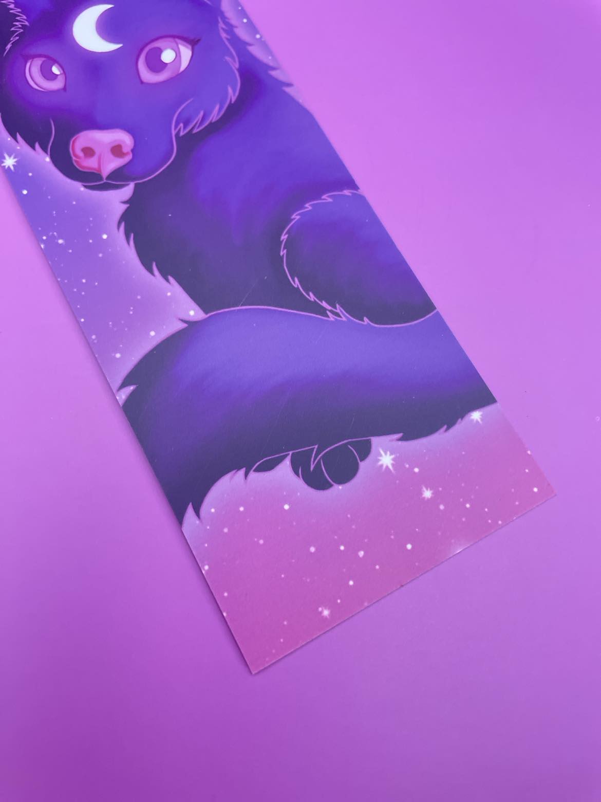 Cute Lunar Wolf Bookmark