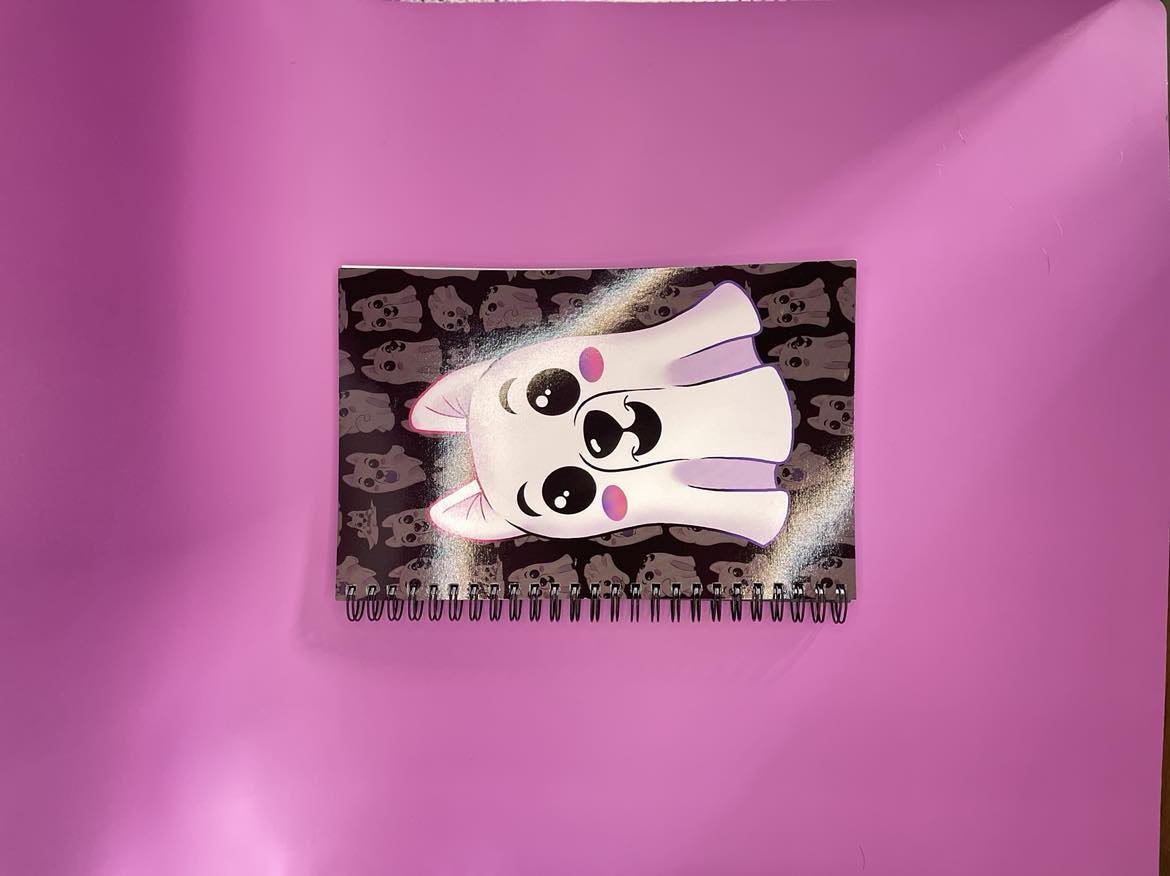 Ghost Pup Notebook Shadowolf Art