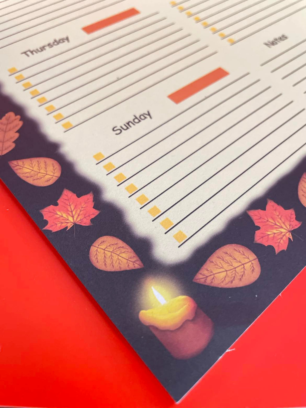 Halloween 2024 Weekly Planner Shadowolf Art