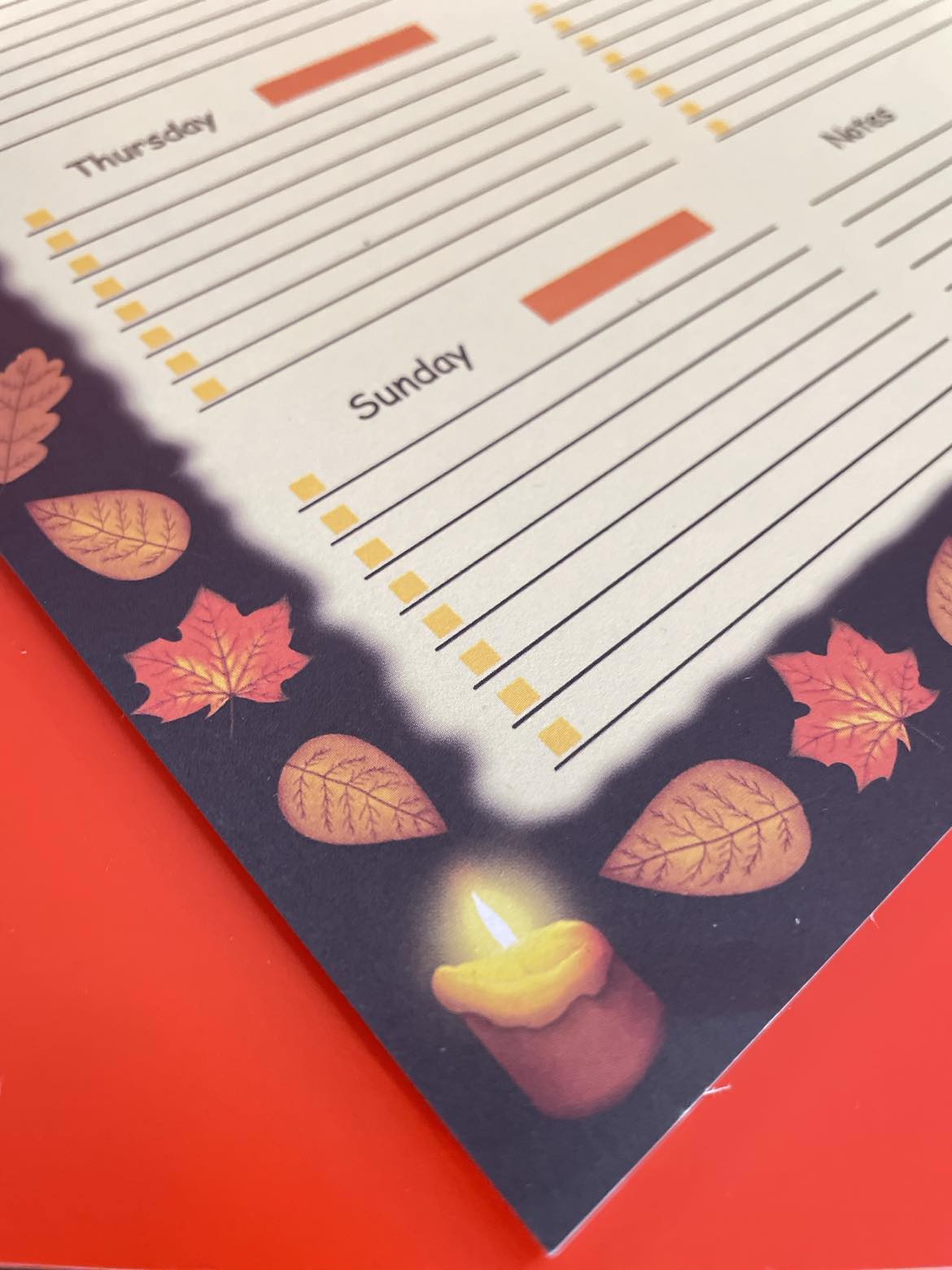 Halloween 2024 Weekly Planner Shadowolf Art