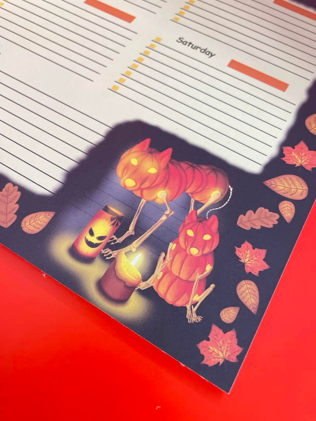 Halloween 2024 Weekly Planner Shadowolf Art