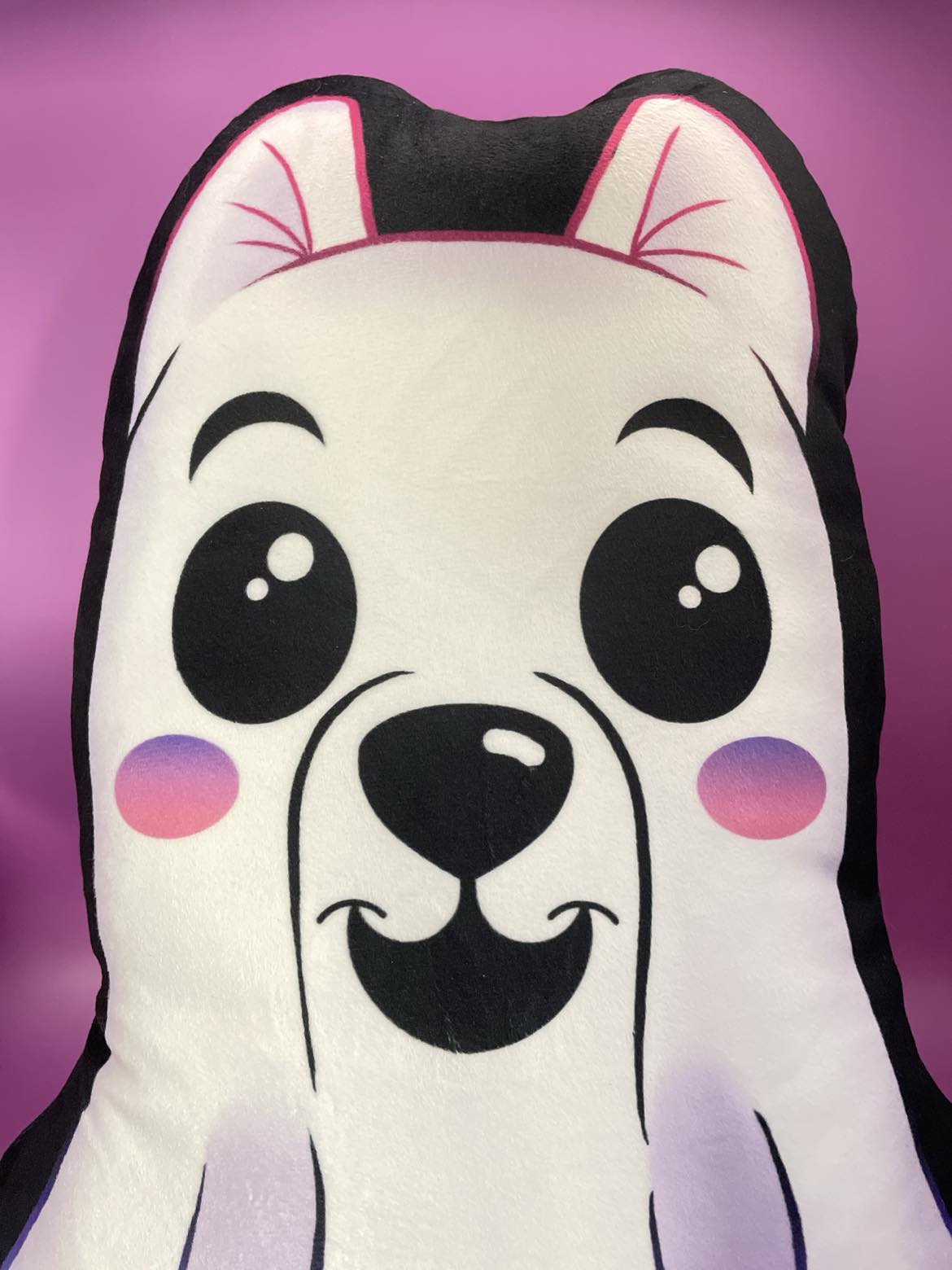 Ghost Pup Pillow Shadowolf Art
