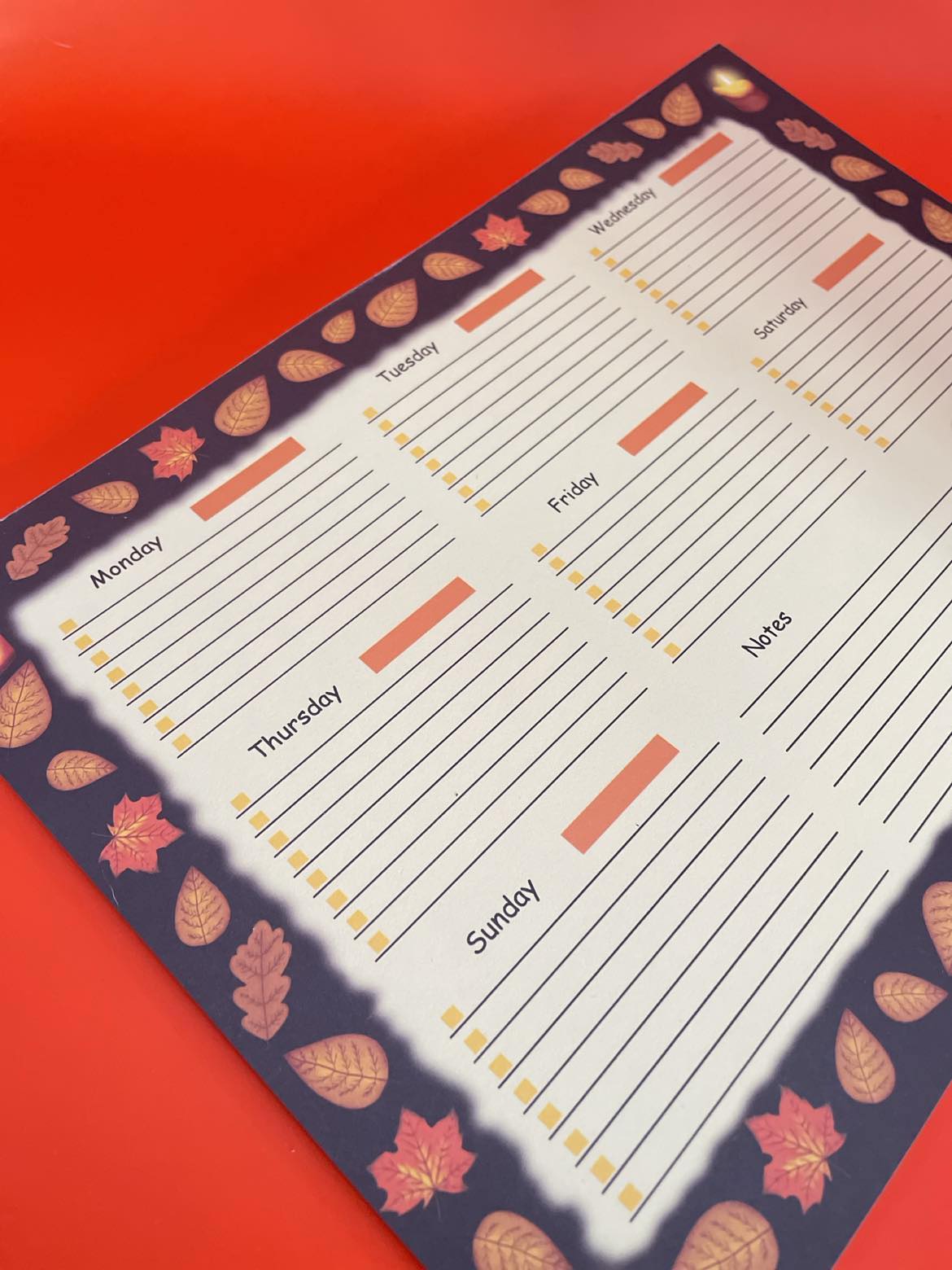 Halloween 2024 Weekly Planner Shadowolf Art
