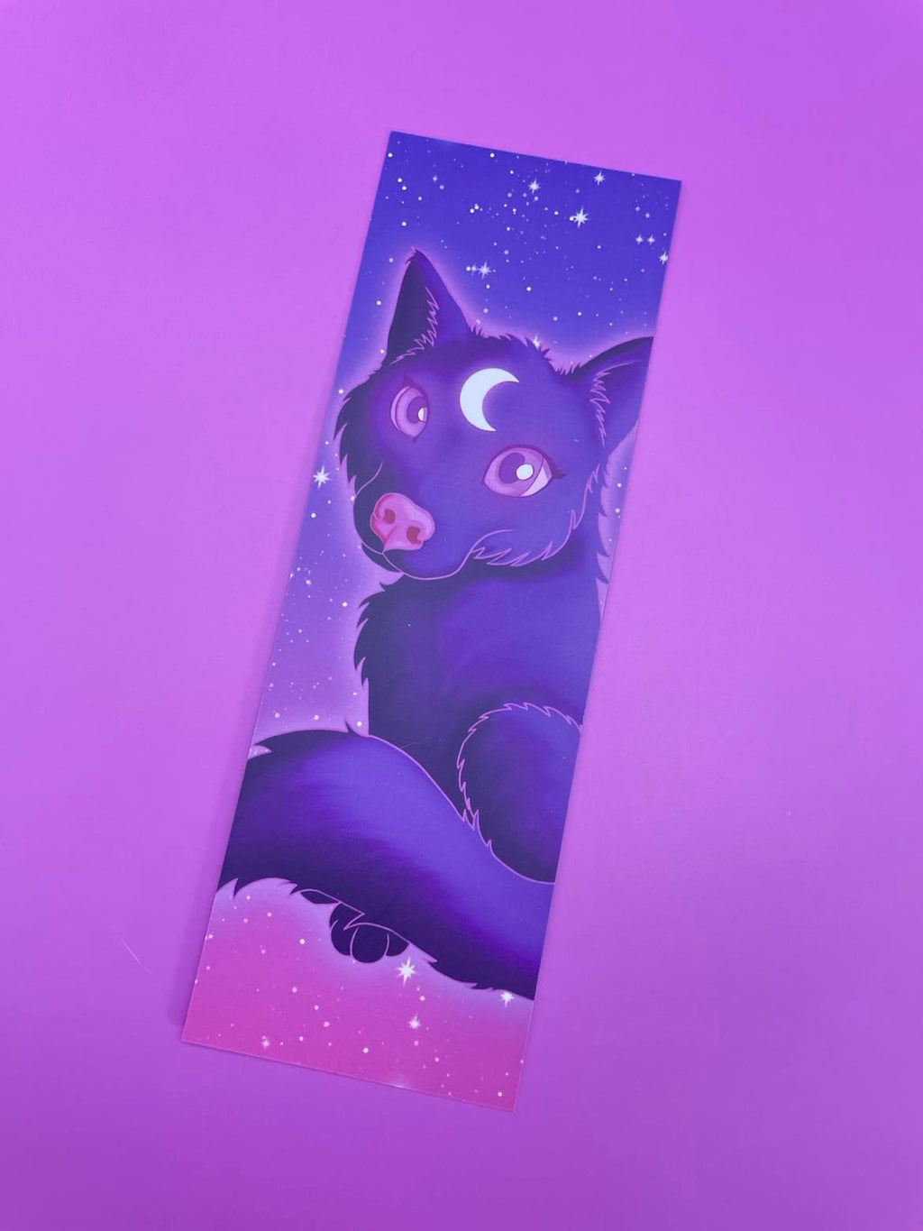 Cute Lunar Wolf Bookmark Shadowolf Art