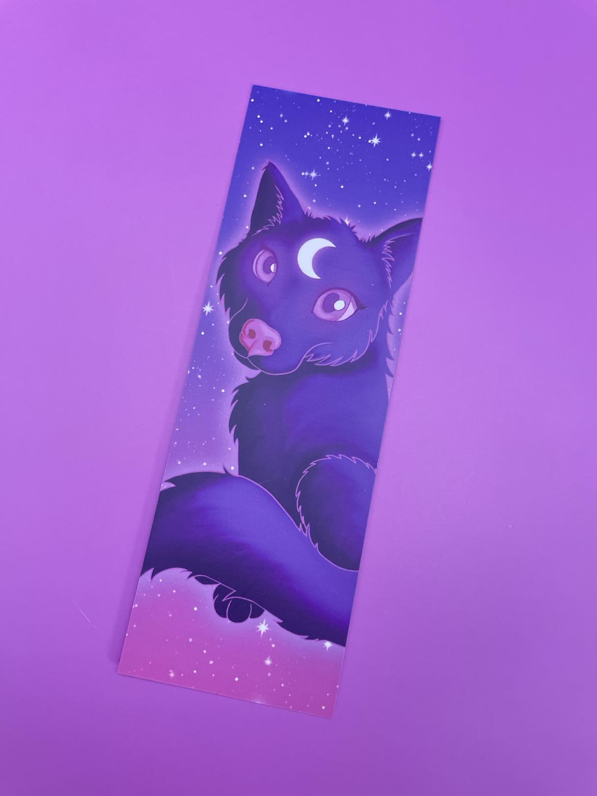 Cute Lunar Wolf Bookmark